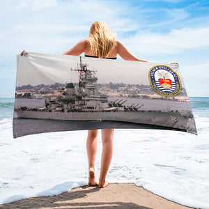 USS New Jersey (BB-62) Beach Towel