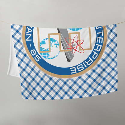 USS Enterprise (CVAN-65) Ship's Crest Throw Blanket – 50x60
