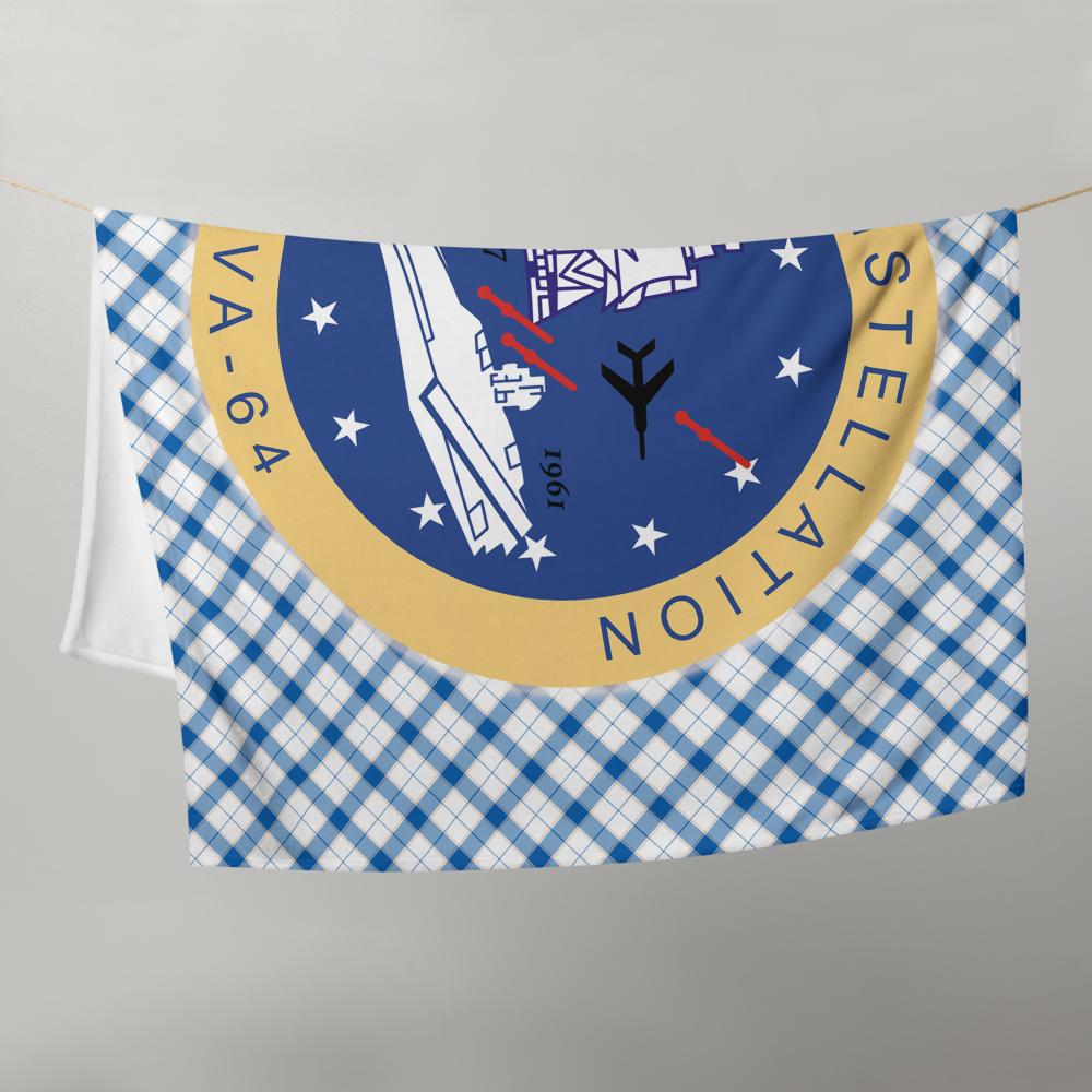 USS Constellation (CVA-64) Ship's Crest Throw Blanket – 50x60
