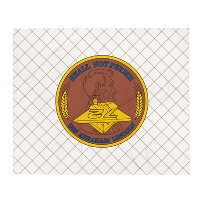 USS Abraham Lincoln (CVN-72) Ship's Crest Throw Blanket – 50x60