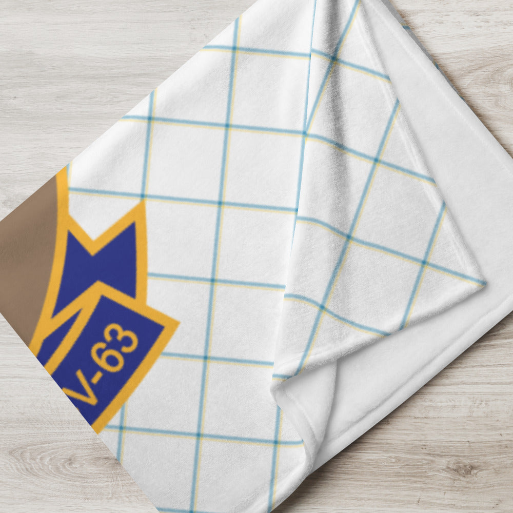 USS Kitty Hawk (CV-63) Ship's Crest Throw Blanket – 50x60