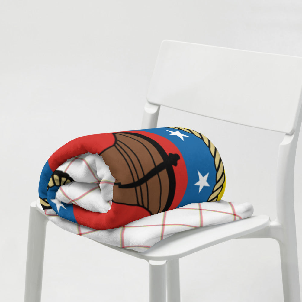 USS Independence (CVA/CV-62) Ship's Crest Throw Blanket