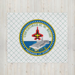 USS George H.W. Bush (CVN-77) Ship's Crest Throw Blanket – 50x60
