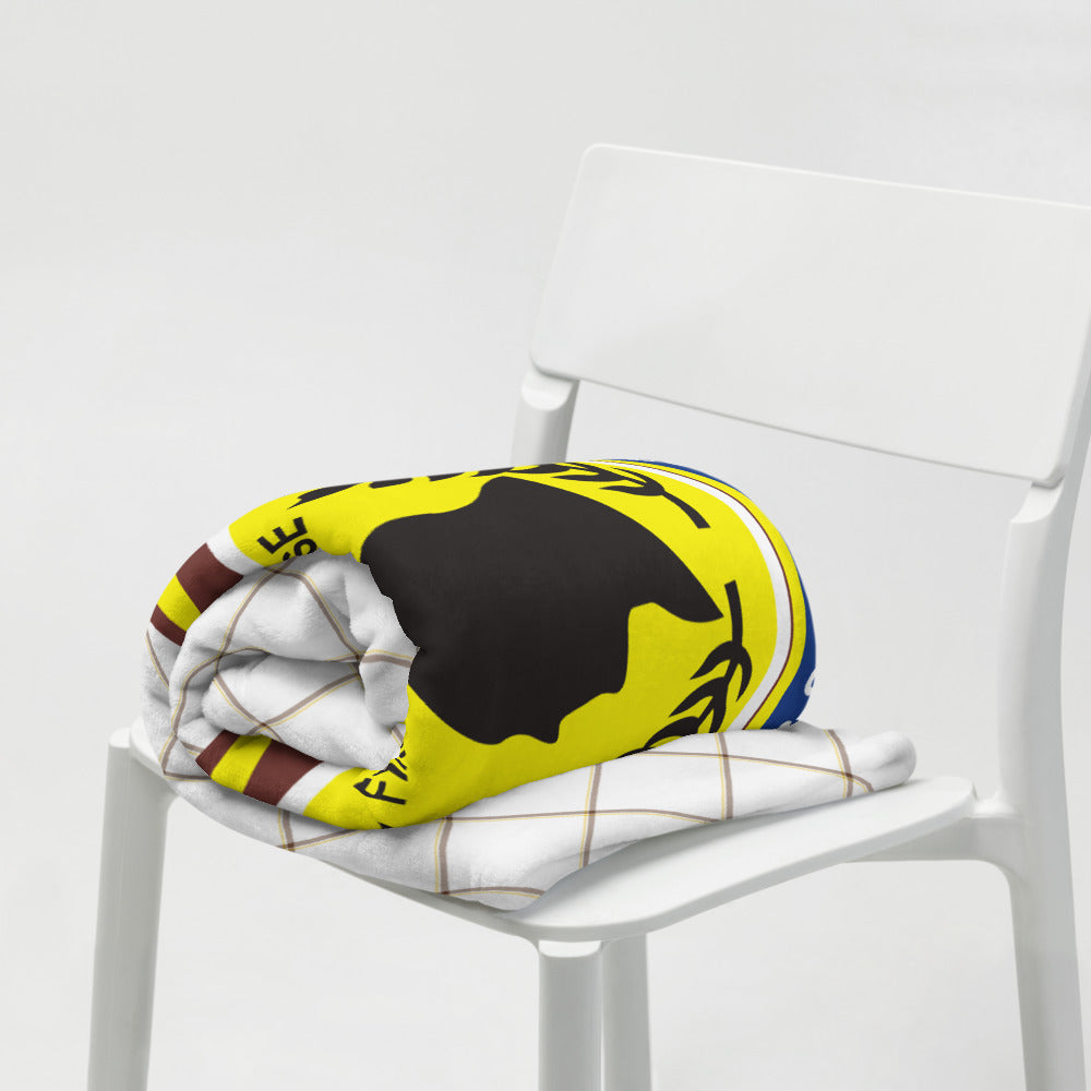 USS Forrestal (CVA/CV-59) Ship's Crest Throw Blanket