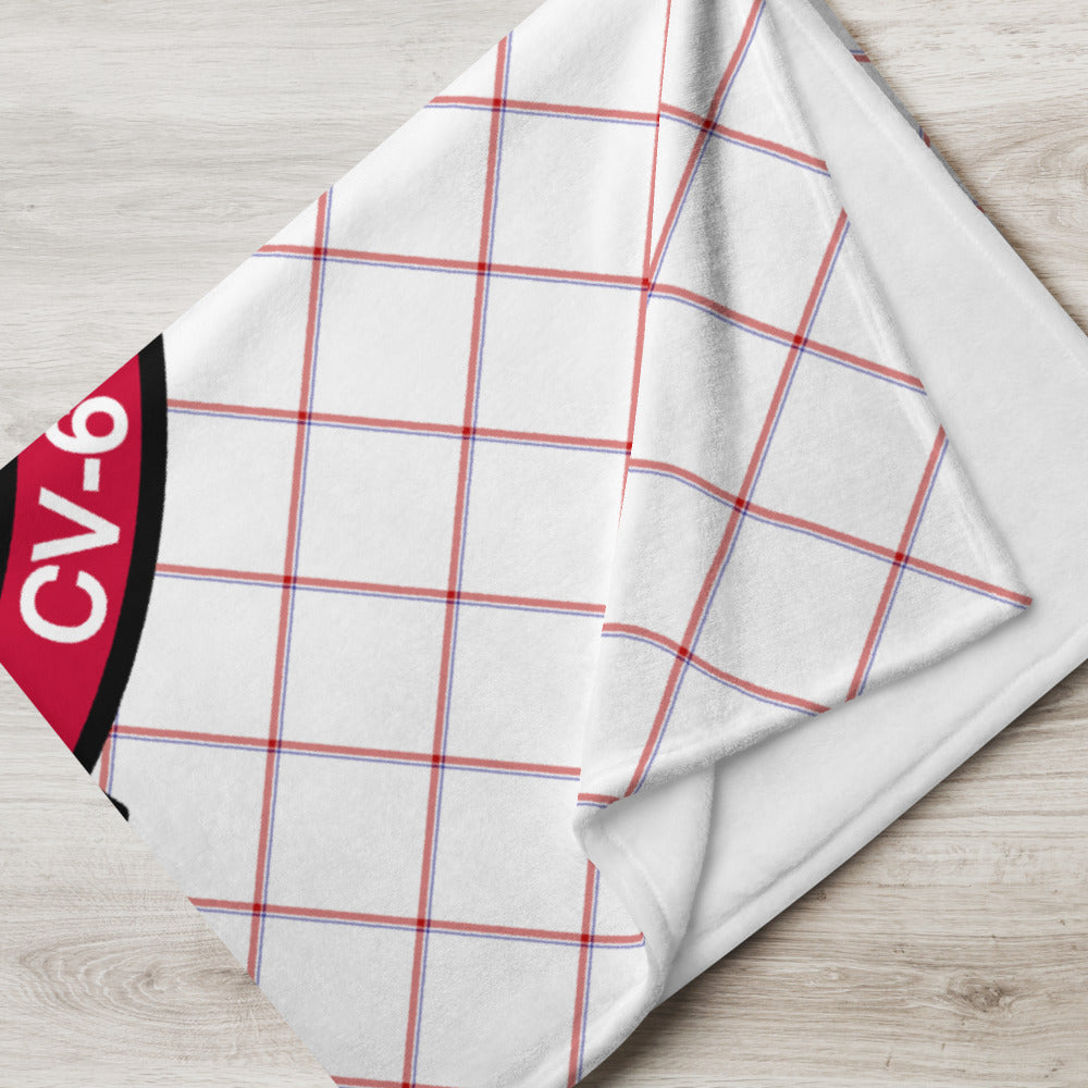 USS Ranger (CV-61) Ship's Crest Throw Blanket