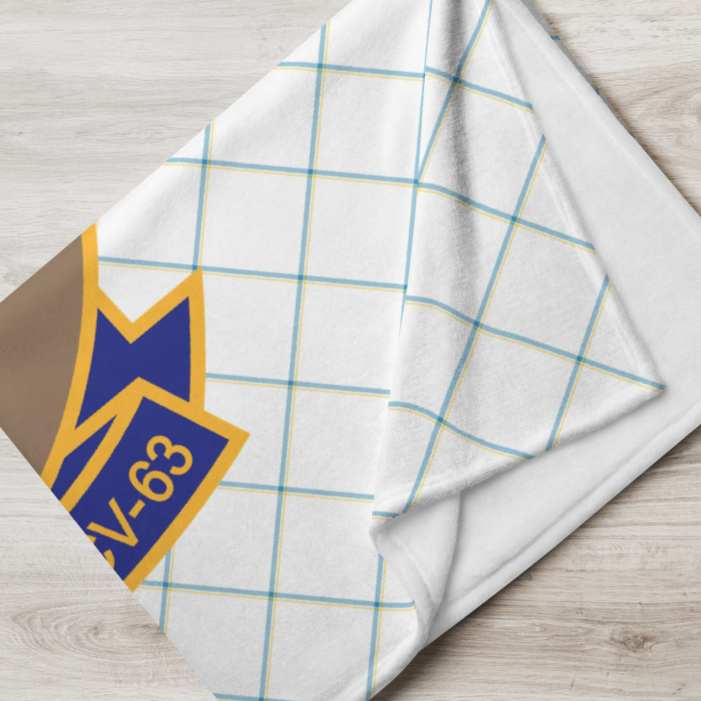 USS Kitty Hawk (CV-63) Ship's Crest Throw Blanket – 50x60