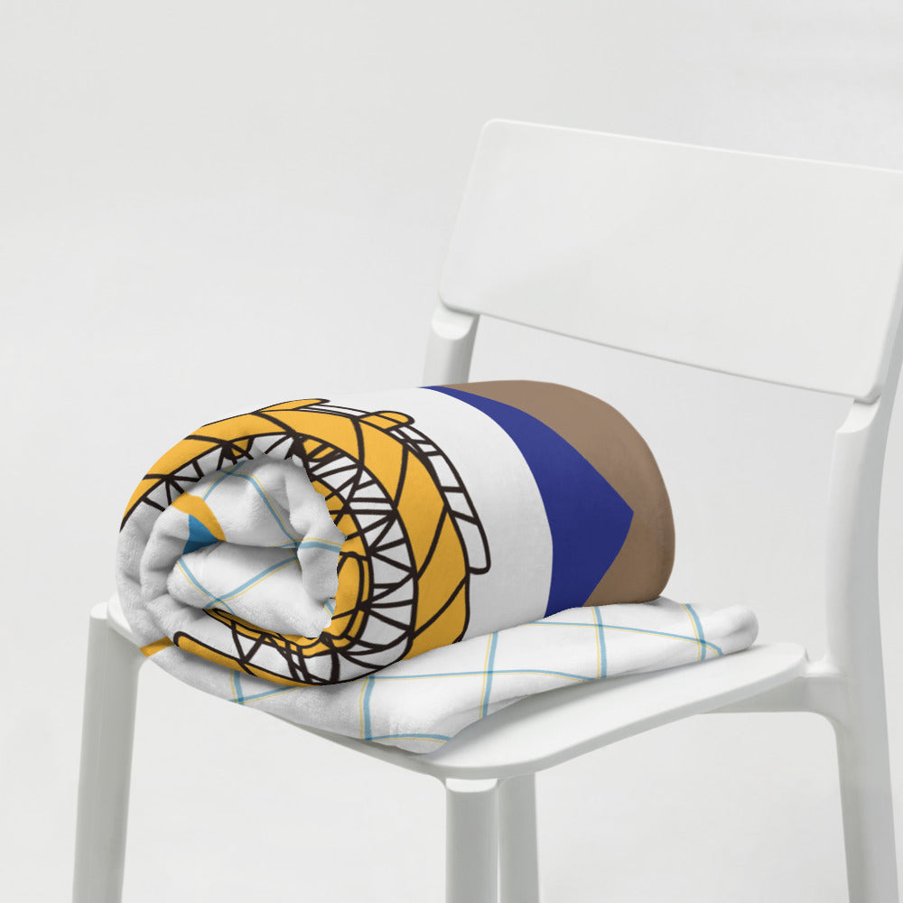 USS Kitty Hawk (CV-63) Ship's Crest Throw Blanket