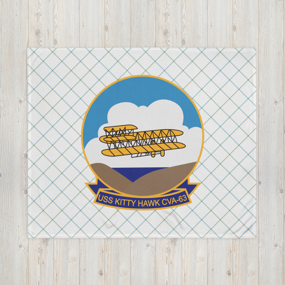 USS Kitty Hawk (CVA-63) Throw Blanket – 50x60