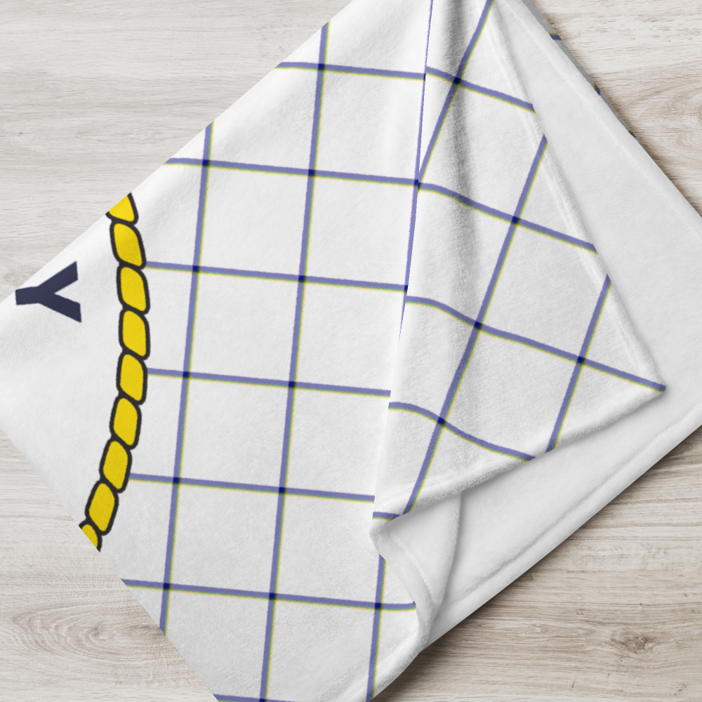 USS John F. Kennedy (CV-67) Ship's Crest Throw Blanket