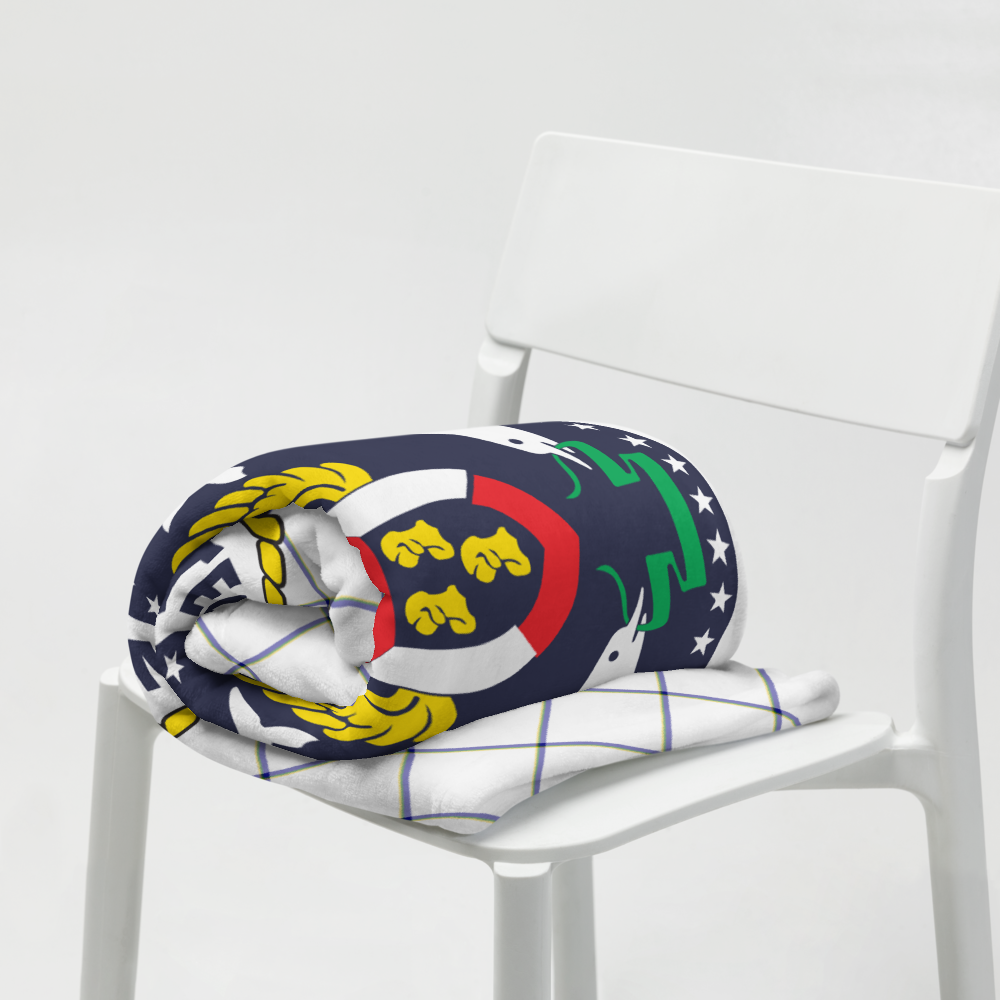 USS John F. Kennedy (CV-67) Ship's Crest Throw Blanket