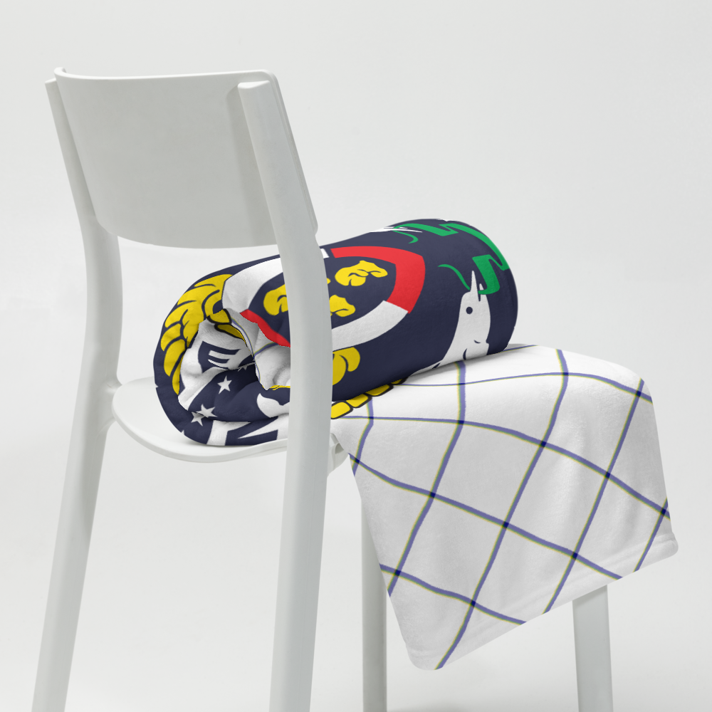 USS John F. Kennedy (CV-67) Ship's Crest Throw Blanket