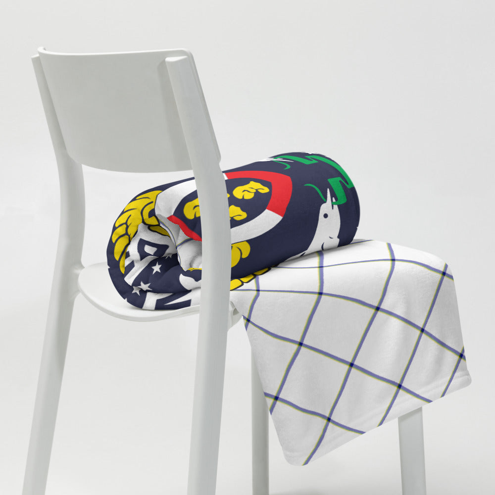 USS John F. Kennedy (CVA-67) Ship's Crest Throw Blanket