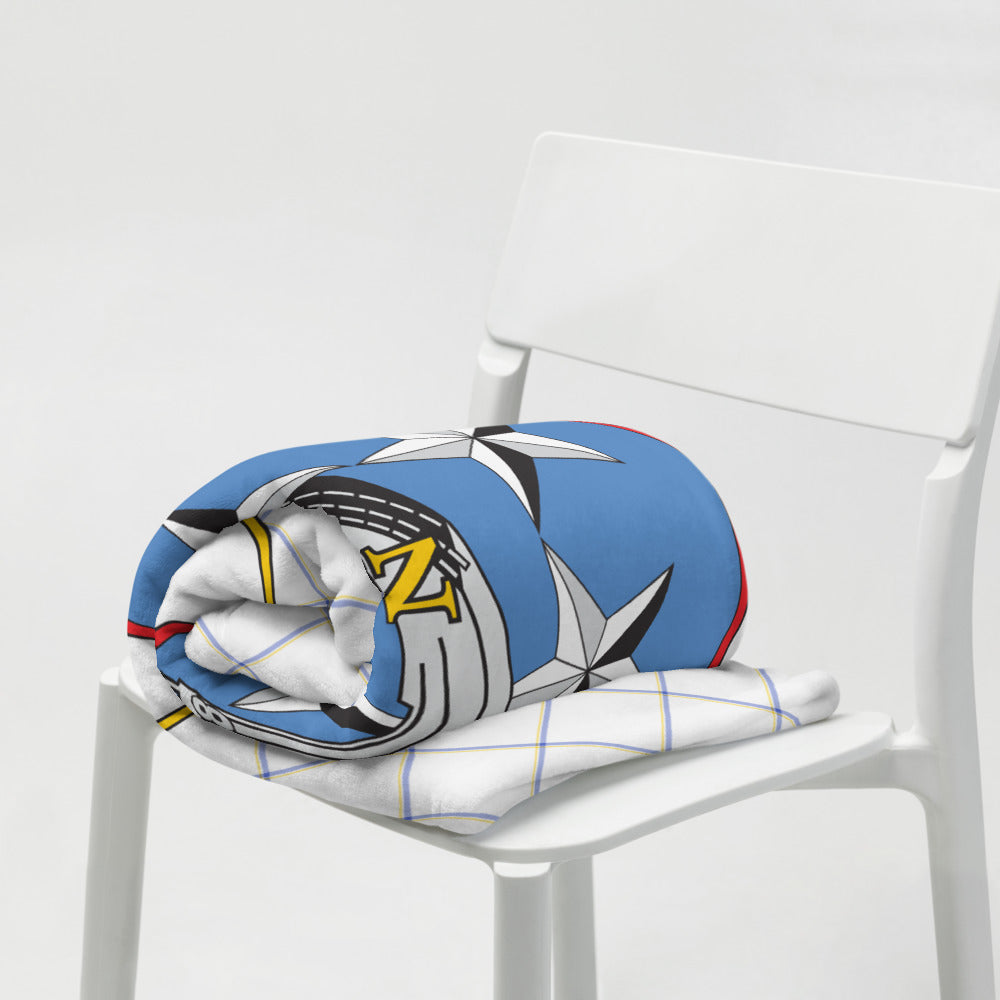 USS Nimitz (CVN-68) Ship's Crest Throw Blanket