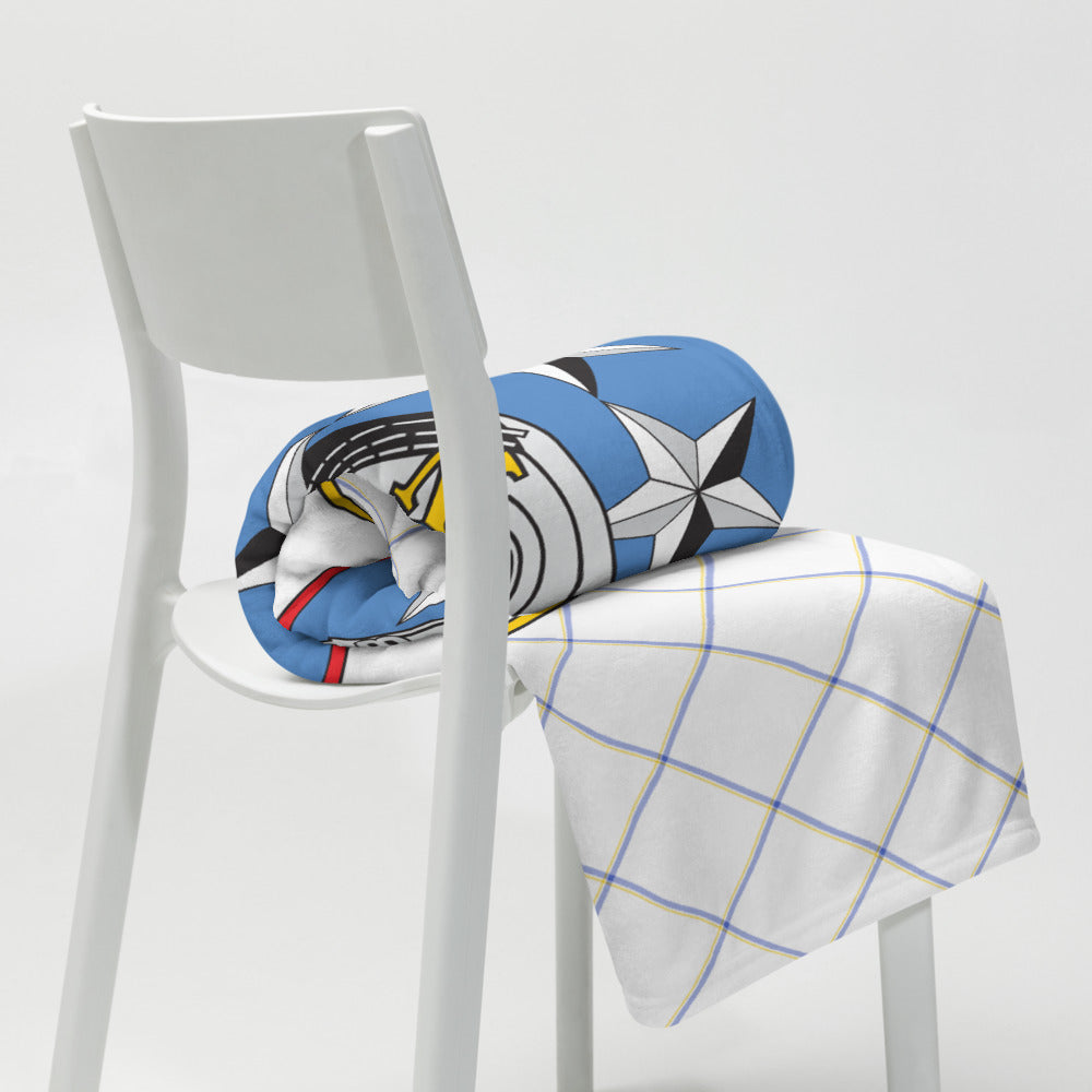 USS Nimitz (CVN-68) Ship's Crest Throw Blanket