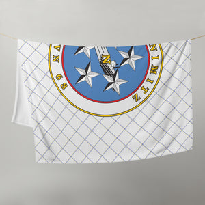 USS Nimitz (CVN-68) Ship's Crest Throw Blanket
