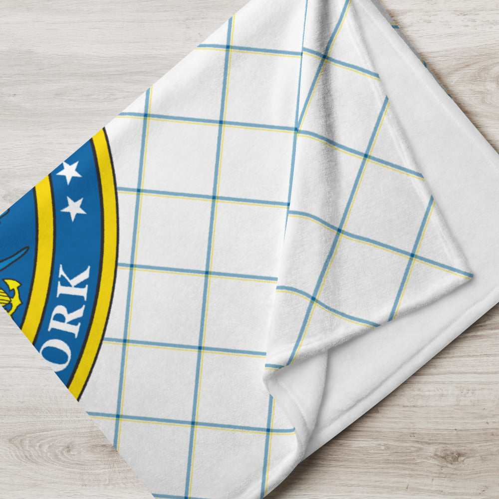 USS George H.W. Bush (CVN-77) Ship's Crest Throw Blanket