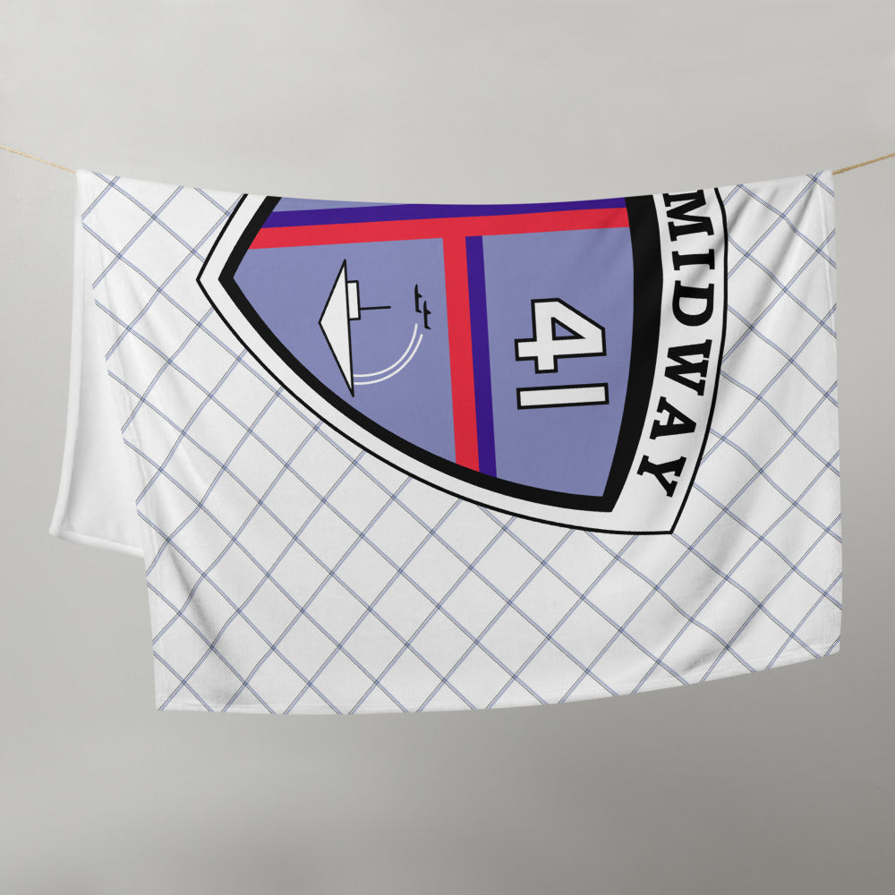 USS Midway (CVA/CV-41) Ship's Crest Throw Blanket