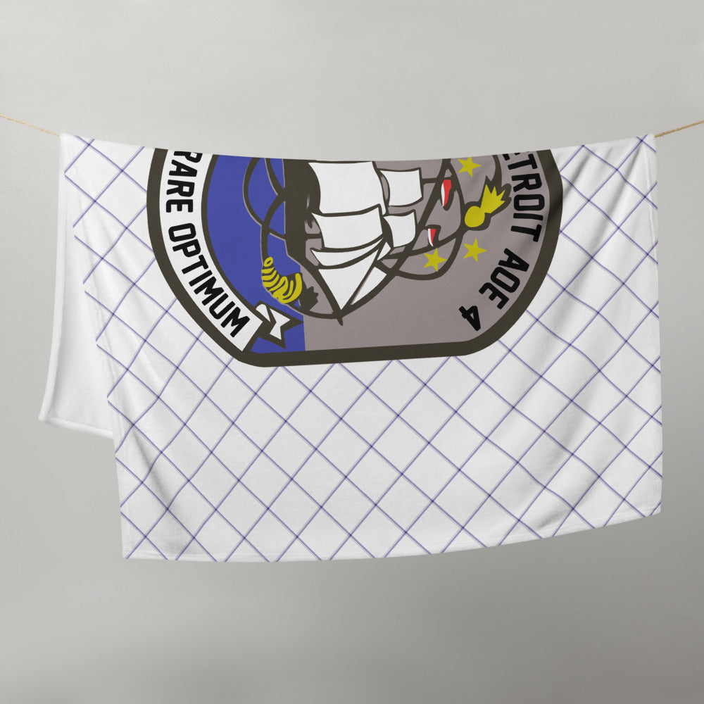 USS Detroit (AOE-4) Ship's Crest Throw Blanket – 50x60