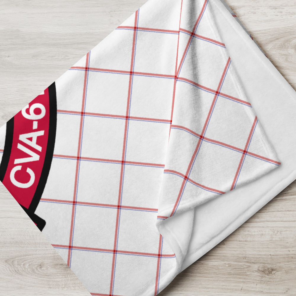 USS Ranger (CVA-61) Ship's Crest Throw Blanket
