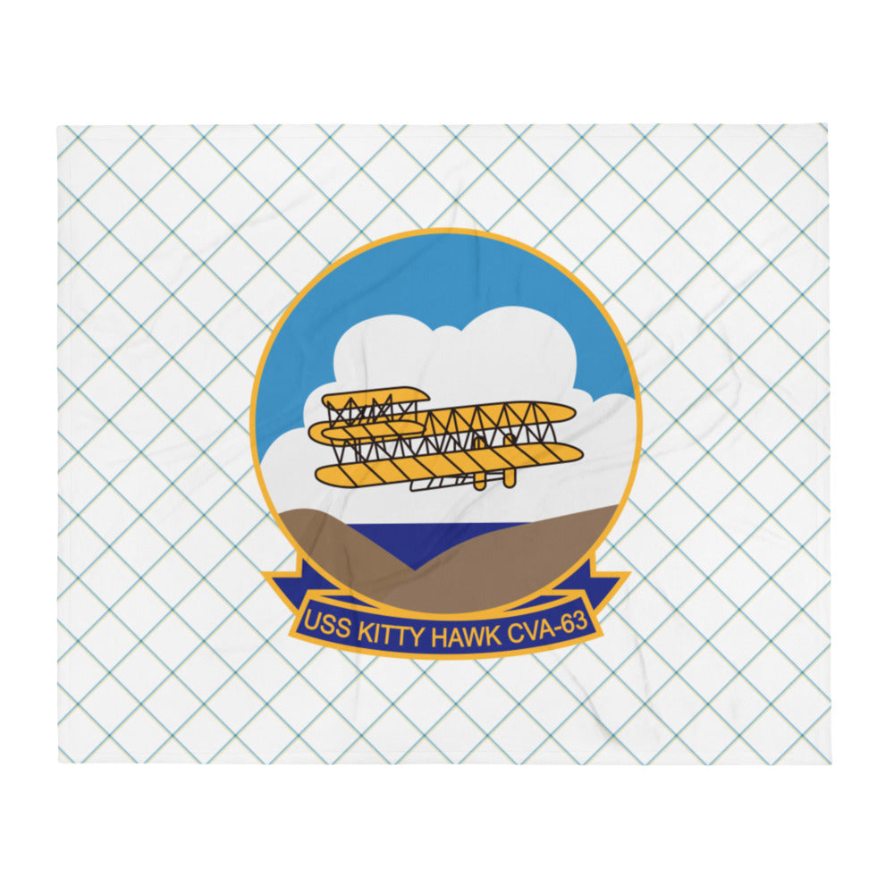 USS Kitty Hawk (CVA-63) Throw Blanket – 50x60