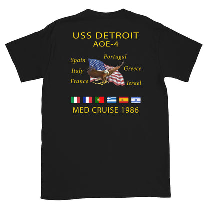 USS Detroit (AOE-4) 1986 Cruise Shirt – black