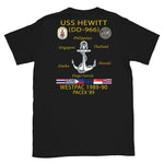 USS Hewitt (DD-966) 1989-90 Cruise Shirt – black