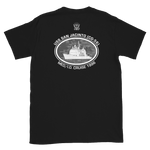 USS San Jacinto (CG-56) 1996 Deployment Short-Sleeve T-Shirt – back view, black
