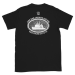 USS San Jacinto (CG-56) 2013-14 Deployment Short-Sleeve T-Shirt – back view, black