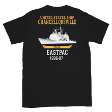 Load image into Gallery viewer, USS Chancellorsville (CG-62) 1996-97 EASTPAC Short-Sleeve T-Shirt