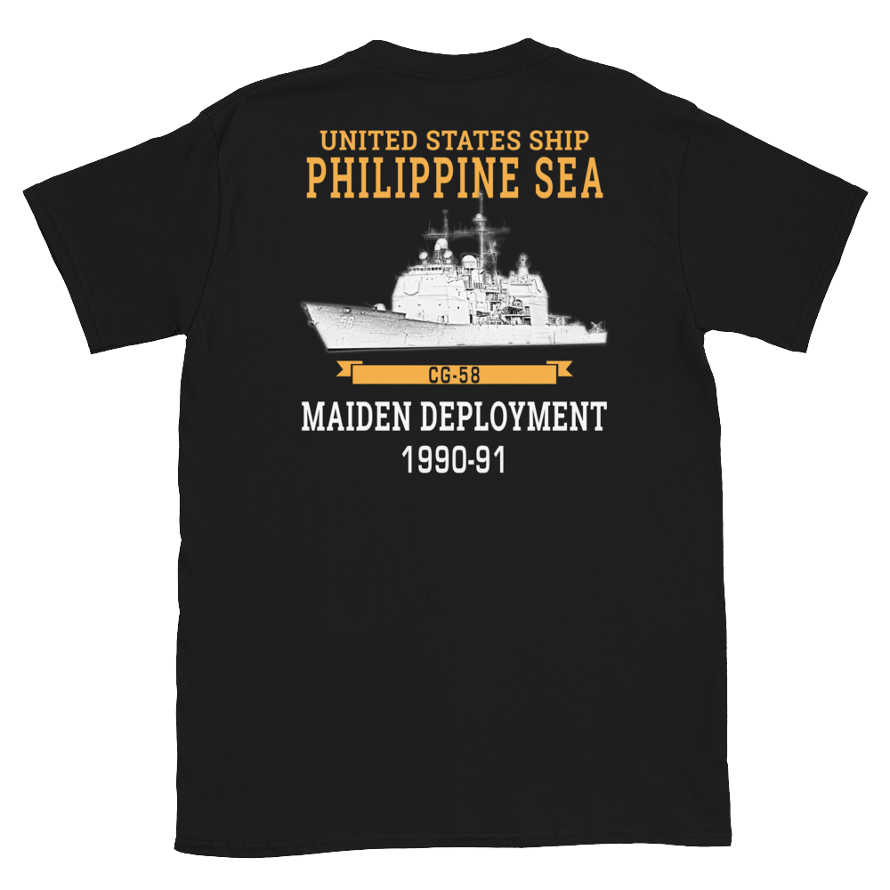 USS Philippine Sea (CG-58) 1990-91 Short-Sleeve Unisex T-Shirt