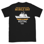 USS Philippine Sea (CG-58) 1994 Short-Sleeve Unisex T-Shirt – back view, black