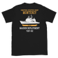 USS Monterey (CG-61) 1991-92 Short-Sleeve Unisex T-Shirt – back view, black