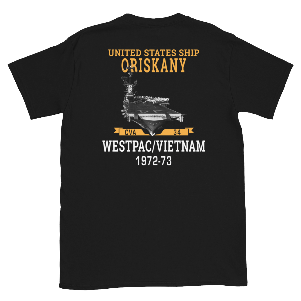 USS Oriskany (CVA-34) 1972-73 WESTPAC/VIETNAM Short-Sleeve Unisex T-Shirt