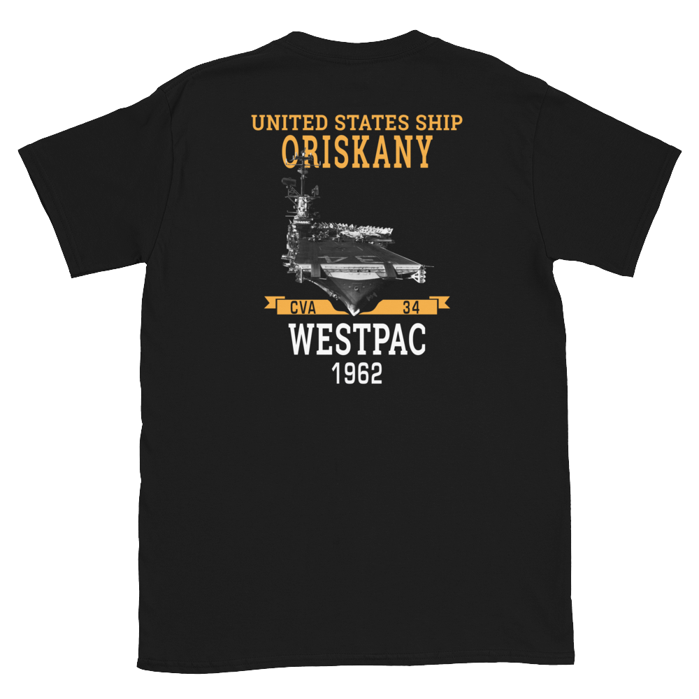 USS Oriskany (CVA-34) 1962 WESTPAC Short-Sleeve Unisex T-Shirt