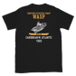 USS Wasp (CVS-18) 1965 CARIBBEAN/W. ATLANTIC Short-Sleeve Unisex T-Shirt – back view, black