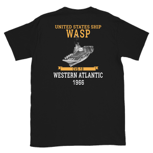 USS Wasp (CVS-18) 1966 W. ATLANTIC Short-Sleeve Unisex T-Shirt