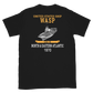 USS Wasp (CVS-18) 1970 N. & EASTERN ATLANTIC Short-Sleeve Unisex T-Shirt – back view, black