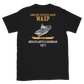 USS Wasp (CVS-18) 1971 MED/ATLANTIC/CARIBBEAN Short-Sleeve Unisex T-Shirt – back view, black