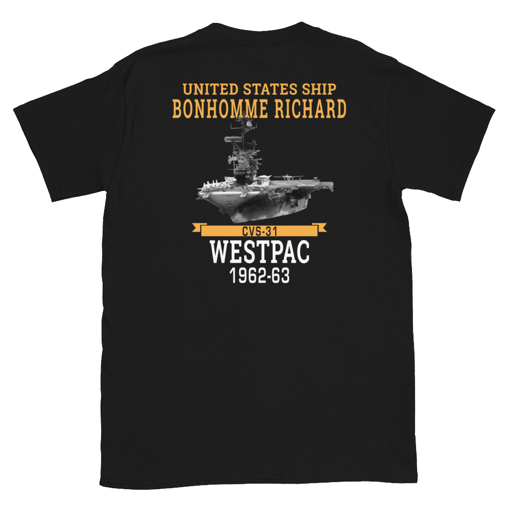 USS Bonhomme Richard (CVS-31) 1962-63 WESTPAC Short-Sleeve Unisex T-Shirt