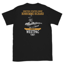 Load image into Gallery viewer, USS Bonhomme Richard (CVS-31) 1961 WESTPAC Short-Sleeve Unisex T-Shirt