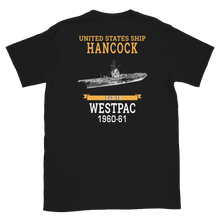 Load image into Gallery viewer, USS Hancock (CVA-19) 1960-61 WESTPAC Short-Sleeve Unisex T-Shirt