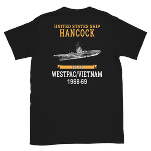 USS Hancock (CVA-19) 1968-69 WESTPAC/VIETNAM Short-Sleeve Unisex T-Shirt