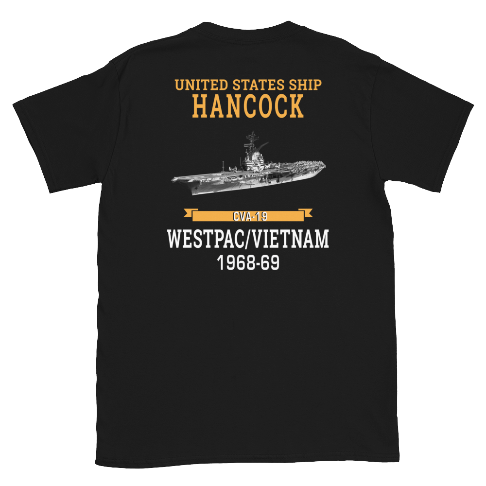 USS Hancock (CVA-19) 1968-69 WESTPAC/VIETNAM Short-Sleeve Unisex T-Shirt
