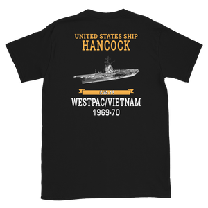 USS Hancock (CVA-19) 1969-70 WESTPAC/VIETNAM Short-Sleeve Unisex T-Shirt