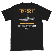 Load image into Gallery viewer, USS Hancock (CVA-19) 1970-71 WESTPAC/VIETNAM Short-Sleeve Unisex T-Shirt