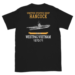 USS Hancock (CVA-19) 1970-71 WESTPAC/VIETNAM Short-Sleeve Unisex T-Shirt
