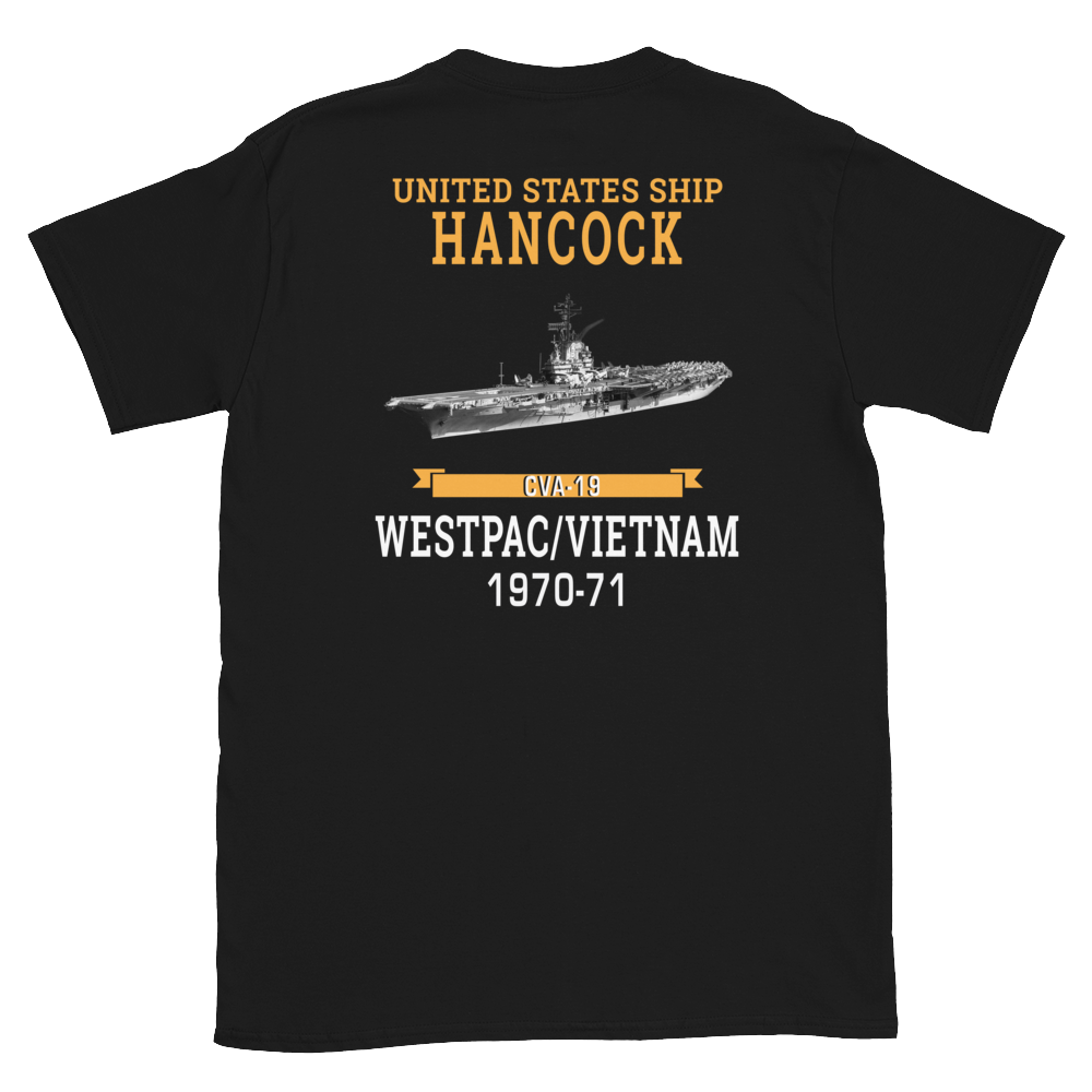 USS Hancock (CVA-19) 1970-71 WESTPAC/VIETNAM Short-Sleeve Unisex T-Shirt