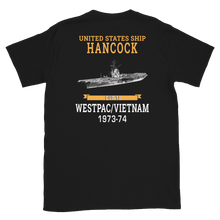 Load image into Gallery viewer, USS Hancock (CVA-19) 1973-74 WESTPAC/VIETNAM Short-Sleeve Unisex T-Shirt