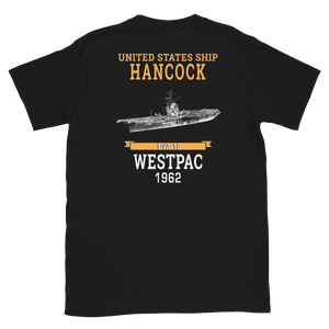 USS Hancock (CVA-19) 1962 WESTPAC Short-Sleeve Unisex T-Shirt