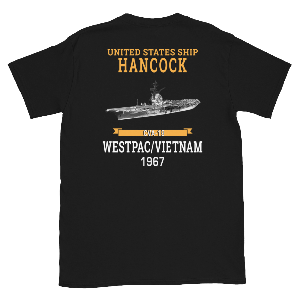 USS Hancock (CVA-19) 1967 WESTPAC/VIETNAM Short-Sleeve Unisex T-Shirt